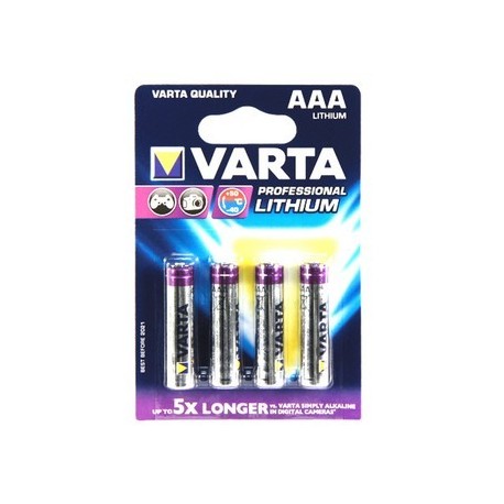 Blister Batteria Stilo Litio Aa 1,5v Varta Professional Lithium